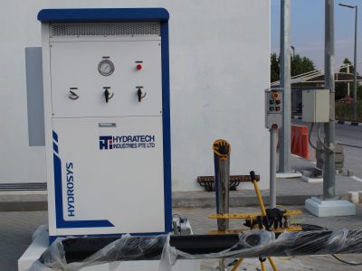 The image shows a Hydratech Hydrosys nitrogen generator.